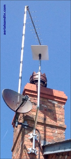 R Holden Starlink install on chimney