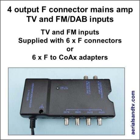 4 output mains distribution amp 600W L5