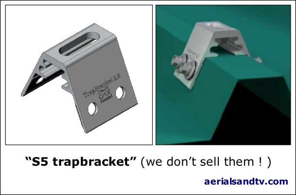 S5 trap bracket for metal cladding 400H S5 trap bracket for metal cladding 400H