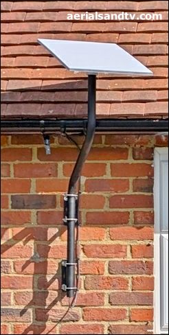 Starlink Mk3 wall installation with pole adapter
